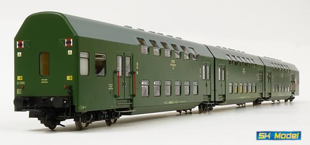 Zespół wagonów piętrowych Bhp (Rivarossi HRS4230)