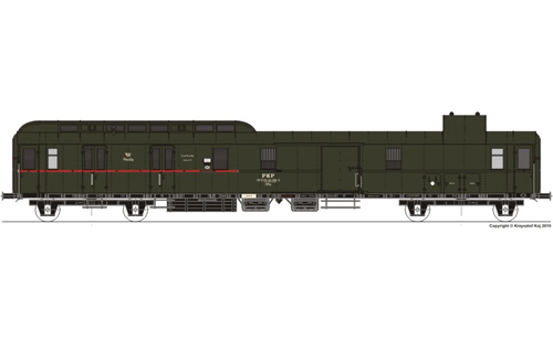 Wagon pocztowo-bagażowy DPhx (Parowozik Fleischmann 5636 F/DPhx)